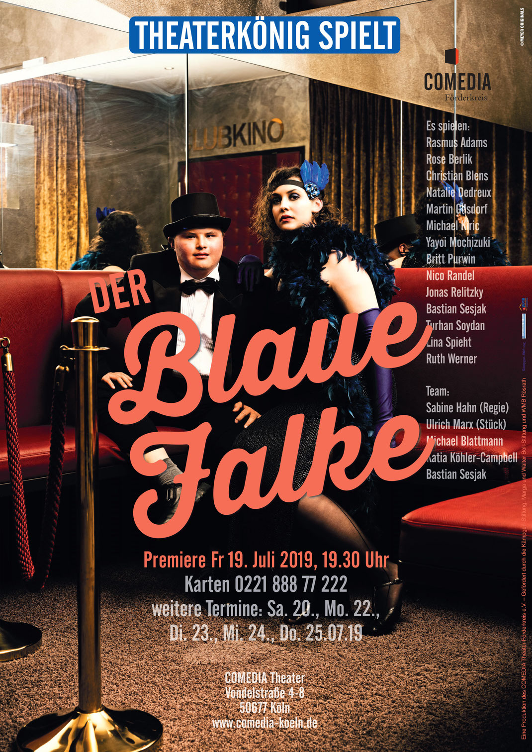 Premiere „Der Blaue Falke“ im Comedia Theater in Köln